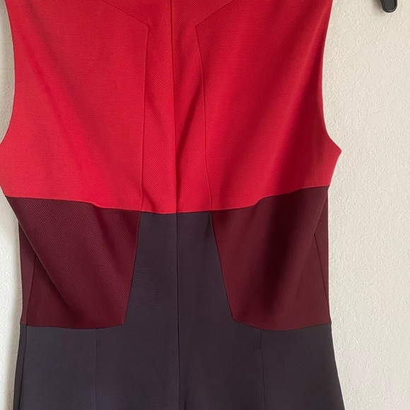 ASO TV New! Vanessa Hudgens Karen Mullen Two Toned Color Block Office Dress Sz 6 - Picture 11 of 13